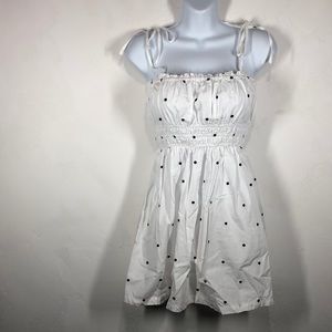 Forever 21 white polka dot dress size medium